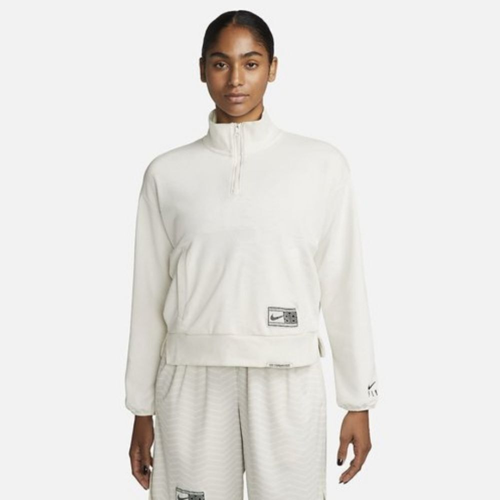 Nike Dri-fit Swoosh Fly 1/4 Zip Basketball Sweatshirt Size XL in White NWT